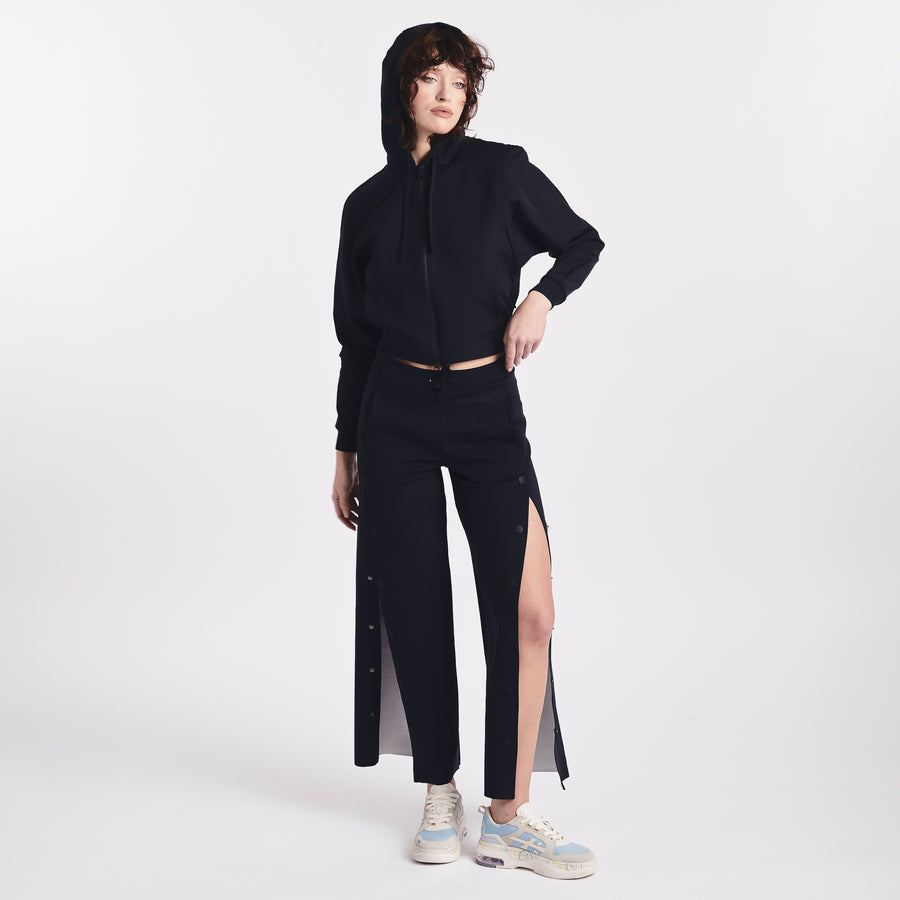 Premiata Felpa In Cotone E Nylon Con Cappuccio PR317100