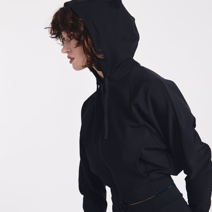 Premiata Felpa In Cotone E Nylon Con Cappuccio PR317100