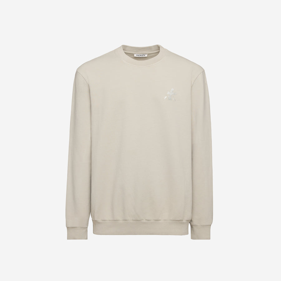 Premiata Felpa in cotone con logo PR350705