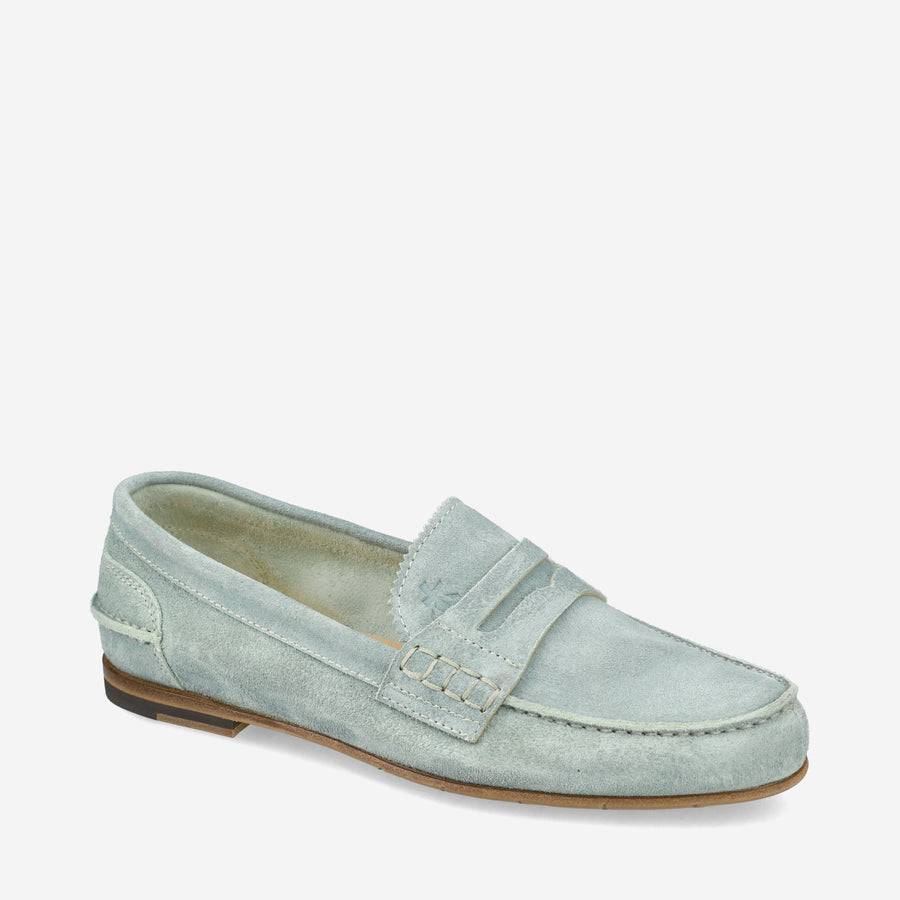 Premiata Mocassini M6780A In Suede Alga