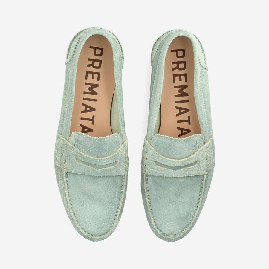 Premiata Mocassini M6780A In Suede Alga
