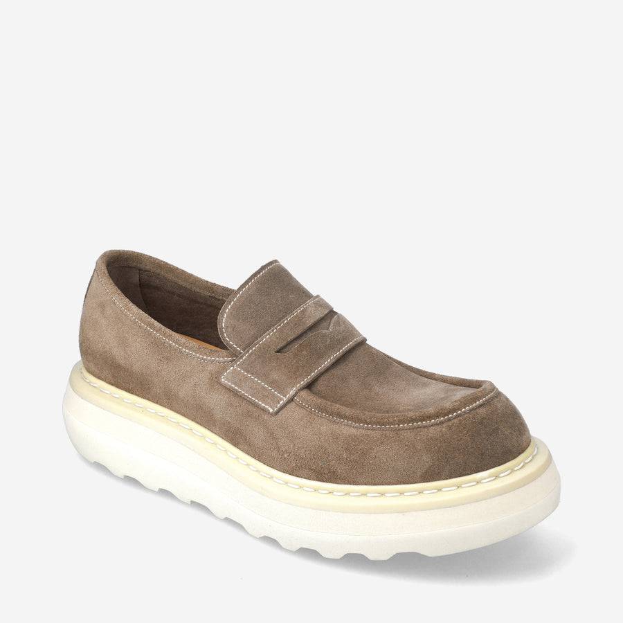 Premiata Mocassini Over Cal 32161A In Camoscio