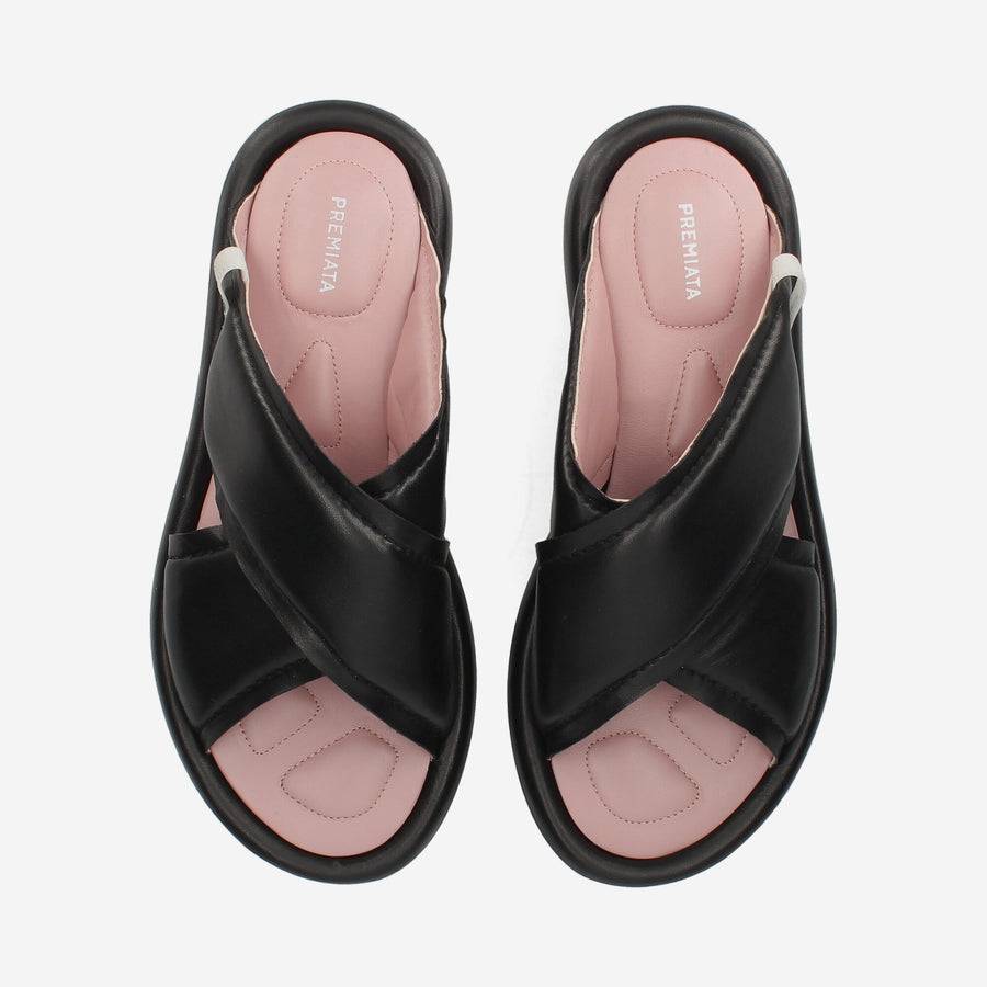 Premiata Sandali Soft M6726A Con Zeppa In Nappa Imbottita