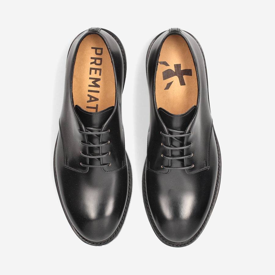 Premiata Scarpe Stringate 32102A In Pelle Spazzolata Opaca