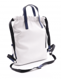 PEPEMOLL Borsa Zaino Donna PEPEMOLL 241441 BLANCO/NAVY In Ecopelle