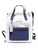 PEPEMOLL Borsa zaino donna PEPEMOLL 241441 BLANCO/NAVY in ecopelle