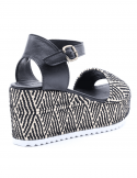 BUENO Sandalo Con Zeppa Donna BUENO U7003 NERO