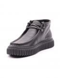 CLARKS Polacco Casual Uomo CLARKS TORHILL HI BLK LEA In Pelle
