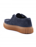 CLARKS Scarpa Casual Uomo CLARKS TORHILL LO NAVY SDE In Camoscio