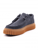 CLARKS Scarpa Casual Uomo CLARKS TORHILL LO NAVY SDE In Camoscio