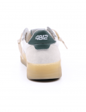 4B12 Sneakers Uomo QUATTROBARRADODICI HYPER 924 In Pelle Bianca
