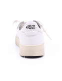 4B12 Sneakers Uomo QUATTROBARRADODICI HYPER 926 In Pelle Bianca