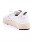 4B12 Sneakers Uomo QUATTROBARRADODICI HYPER 926 In Pelle Bianca