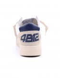 4B12 Sneakers Uomo QUATTROBARRADODICI KYLE 752 In Pelle Bianca