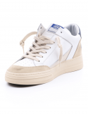 4B12 Sneakers Uomo QUATTROBARRADODICI KYLE 752 In Pelle Bianca