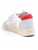 4B12 Sneakers Uomo QUATTROBARRADODICI KYLE 753 In Pelle Bianca