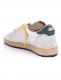 4B12 Sneakers Uomo QUATTROBARRADODICI PLAY NEW 57 In Pelle Bianca
