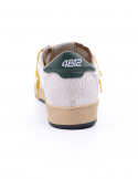 4B12 Sneakers Uomo QUATTROBARRADODICI PLAY NEW 57 In Pelle Bianca