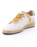 4B12 Sneakers Uomo QUATTROBARRADODICI PLAY NEW 57 In Pelle Bianca