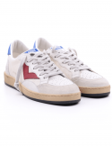 4B12 Sneakers uomo QUATTROBARRADODICI PLAY NEW 64 in pelle bianca