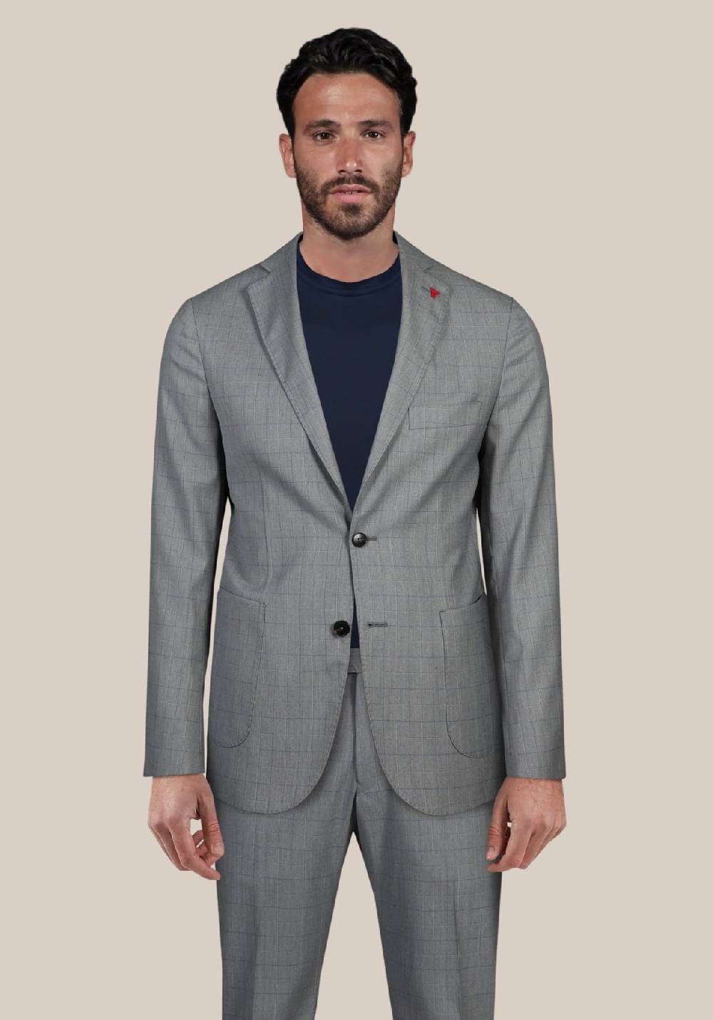 Primo Emporio Abito mono petto in cotone con quadro