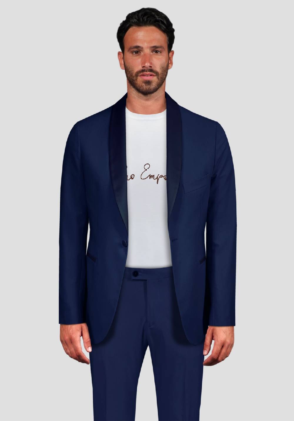 Primo Emporio Abito Smoking Cerimonia Rever In Raso