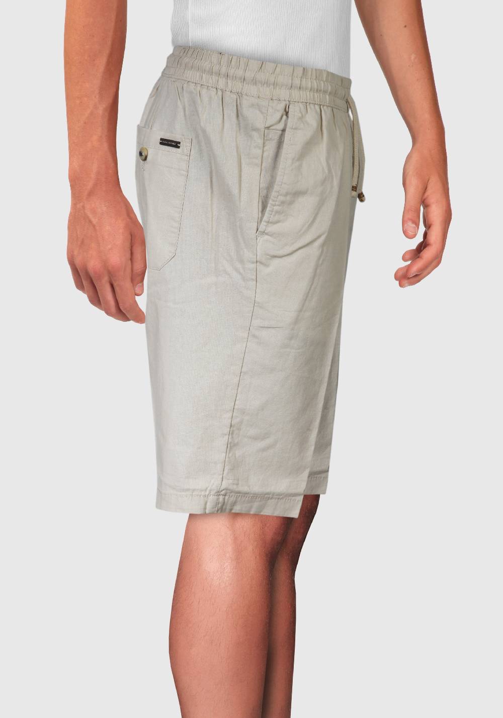 Primo Emporio Bermuda In Lino Tinta Unita Con Laccio