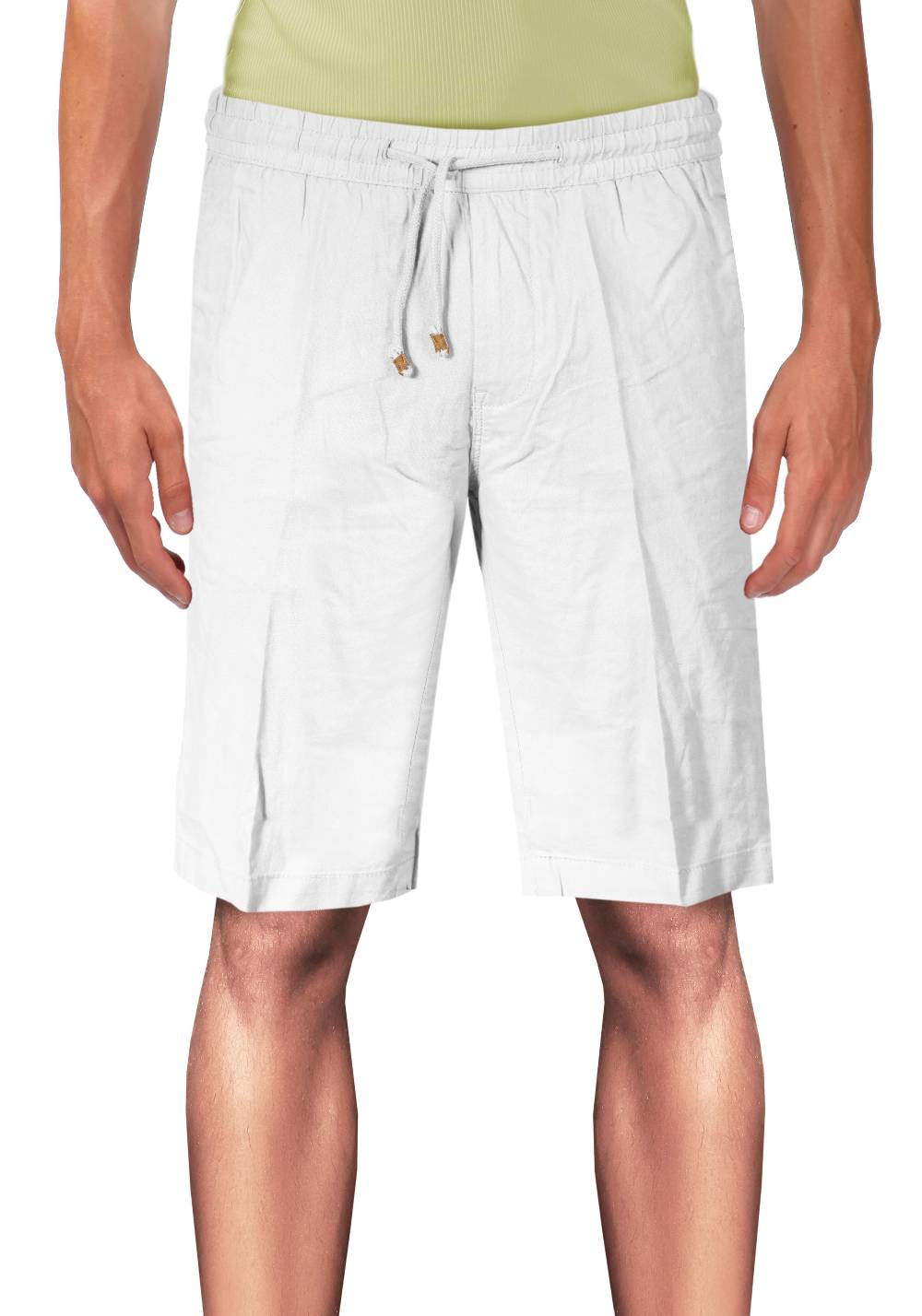 Primo Emporio Bermuda In Lino Tinta Unita Con Laccio