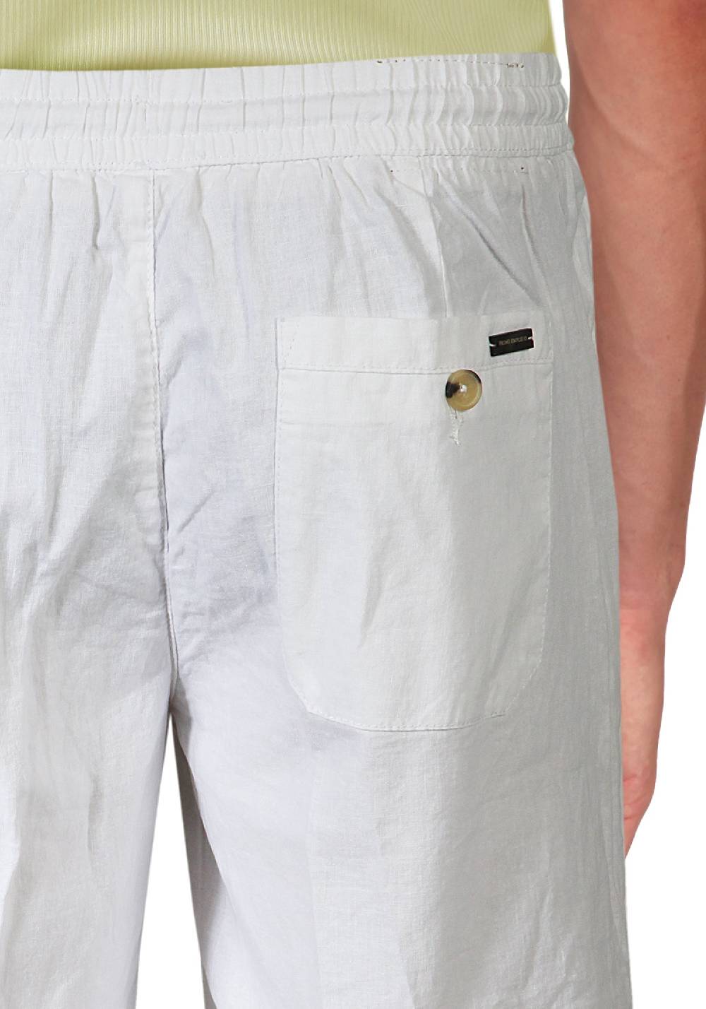 Primo Emporio Bermuda In Lino Tinta Unita Con Laccio