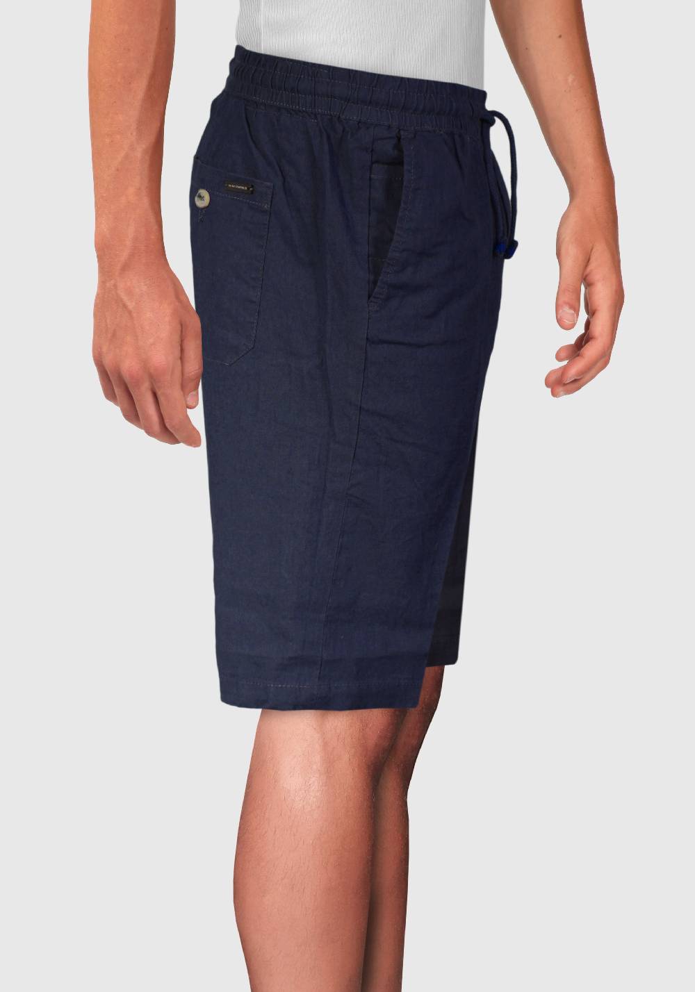 Primo Emporio Bermuda In Lino Tinta Unita Con Laccio