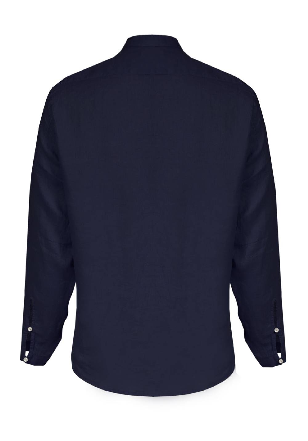 Primo Emporio Camicia Di Lino Manica Lunga Con Bottoni In Madreperla