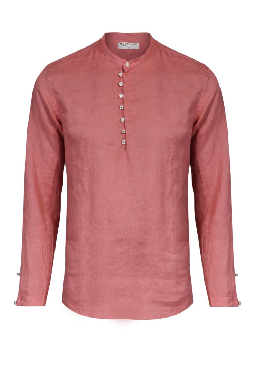 Primo Emporio Camicia Di Lino Manica Lunga Con Bottoni In Madreperla