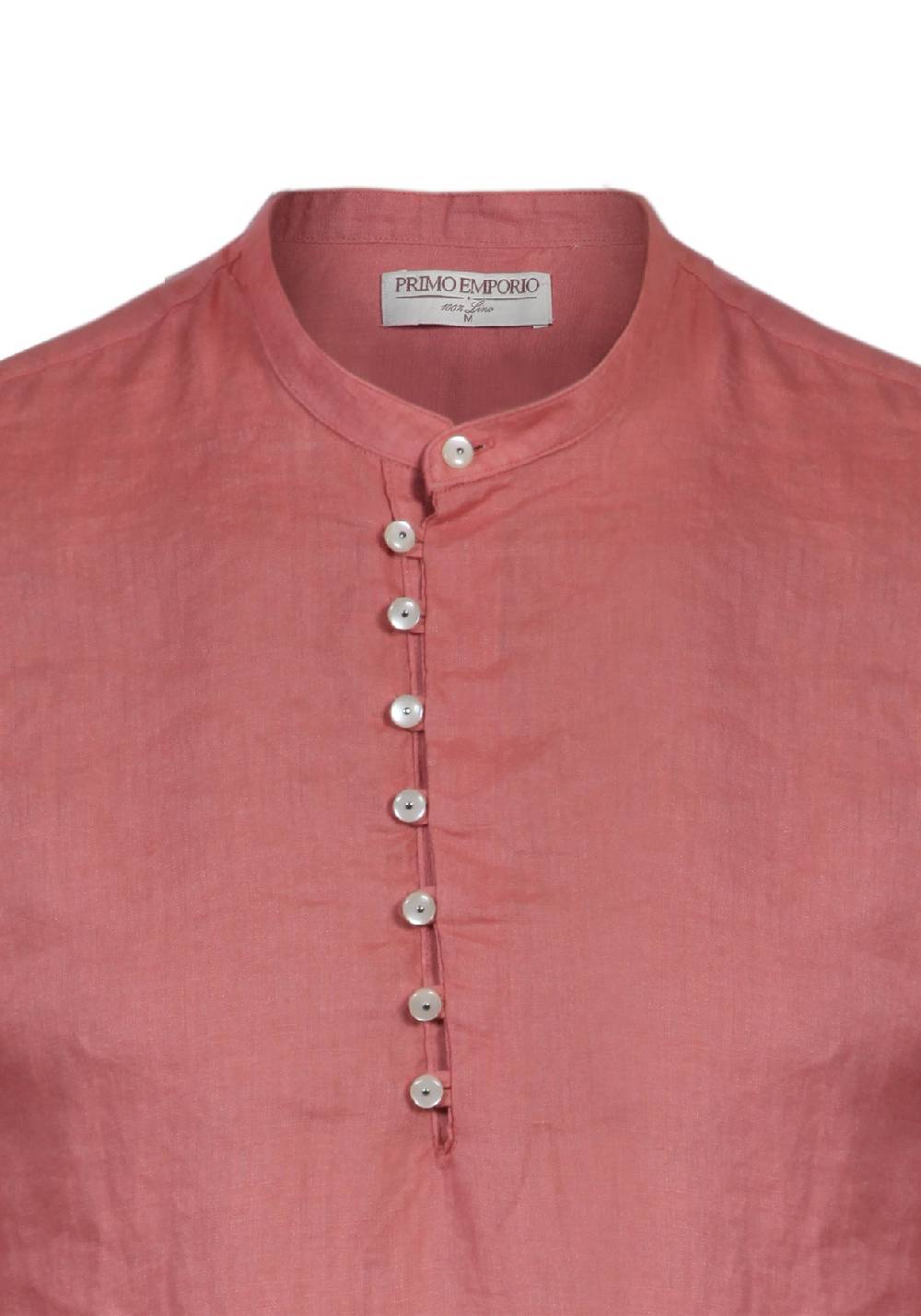 Primo Emporio Camicia di Lino manica lunga con bottoni in madreperla