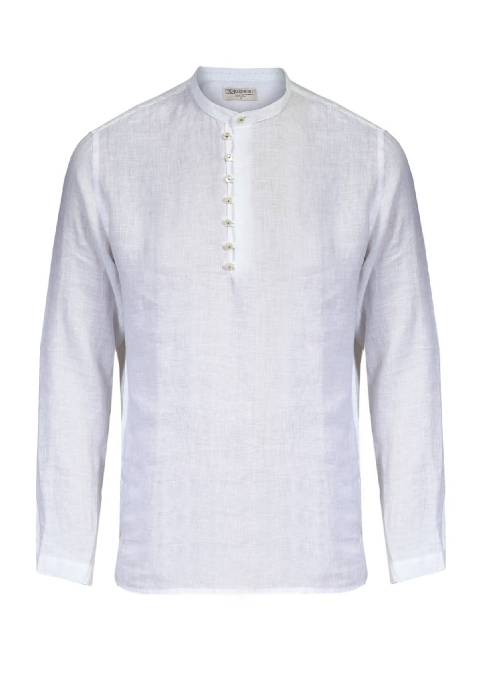 Primo Emporio Camicia di Lino manica lunga con bottoni in madreperla
