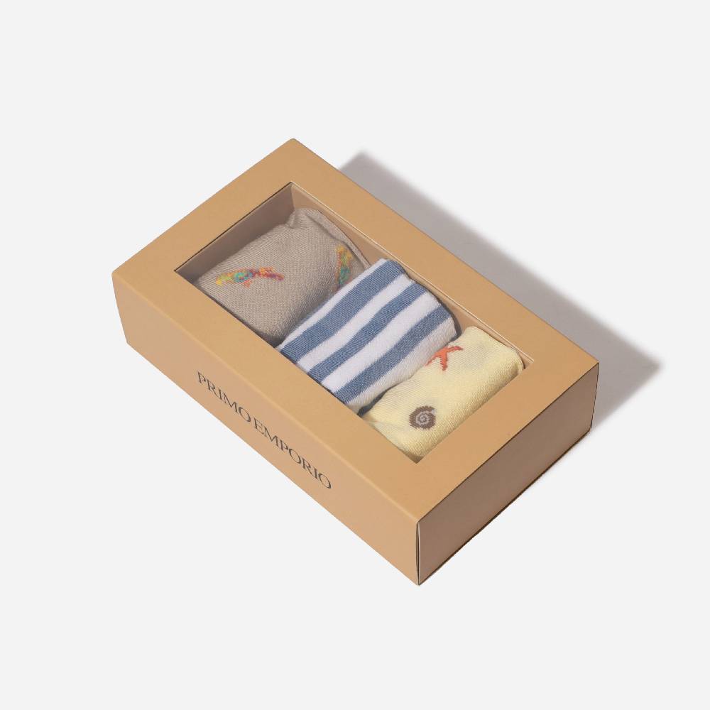 Primo Emporio Confezione Calzini Tre Pezzi In Scatola