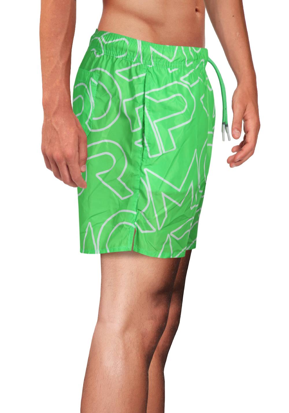 Primo Emporio Costume Boxer Con Scritta Primo Emporio - Verde