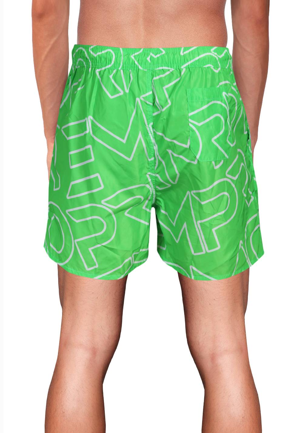 Primo Emporio Costume Boxer Con Scritta Primo Emporio - Verde