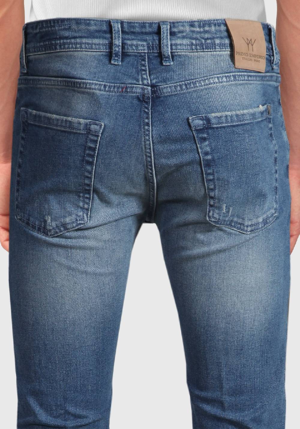 Primo Emporio Jeans Regular Con Rotture Lavaggio Al Thè