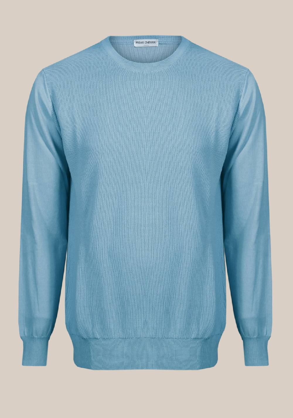 Primo Emporio Maglia Giro Collo Tessitura Punto Riso