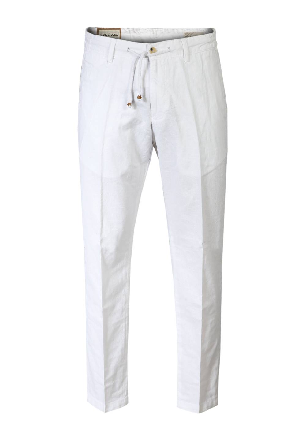 Primo Emporio Pantalone Con Laccio E Bottoni - Bianco