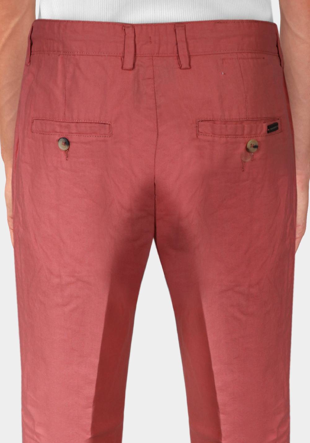 Primo Emporio Pantalone Con Laccio E Bottoni - Mattone