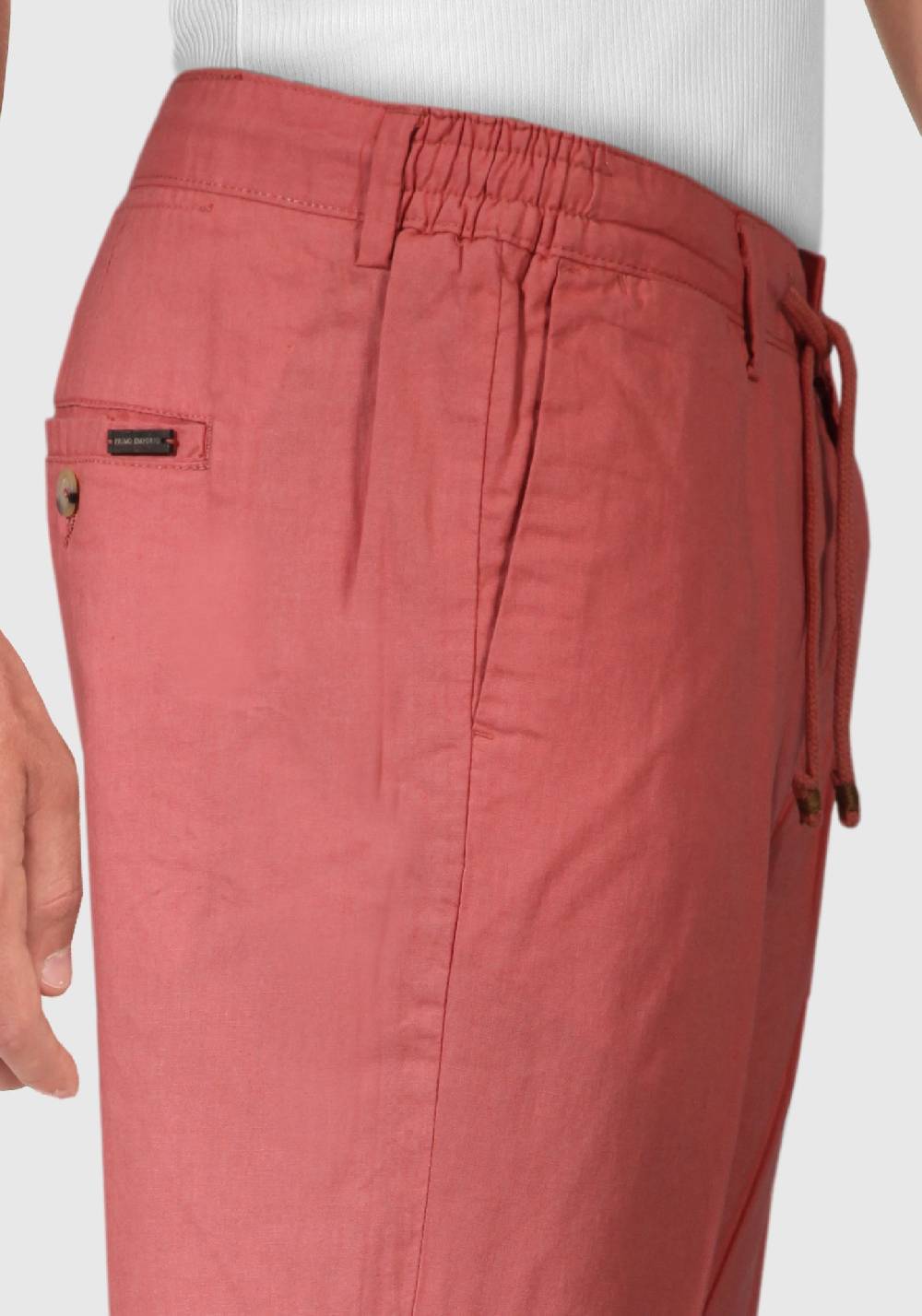 Primo Emporio Pantalone con Laccio e Bottoni - Mattone