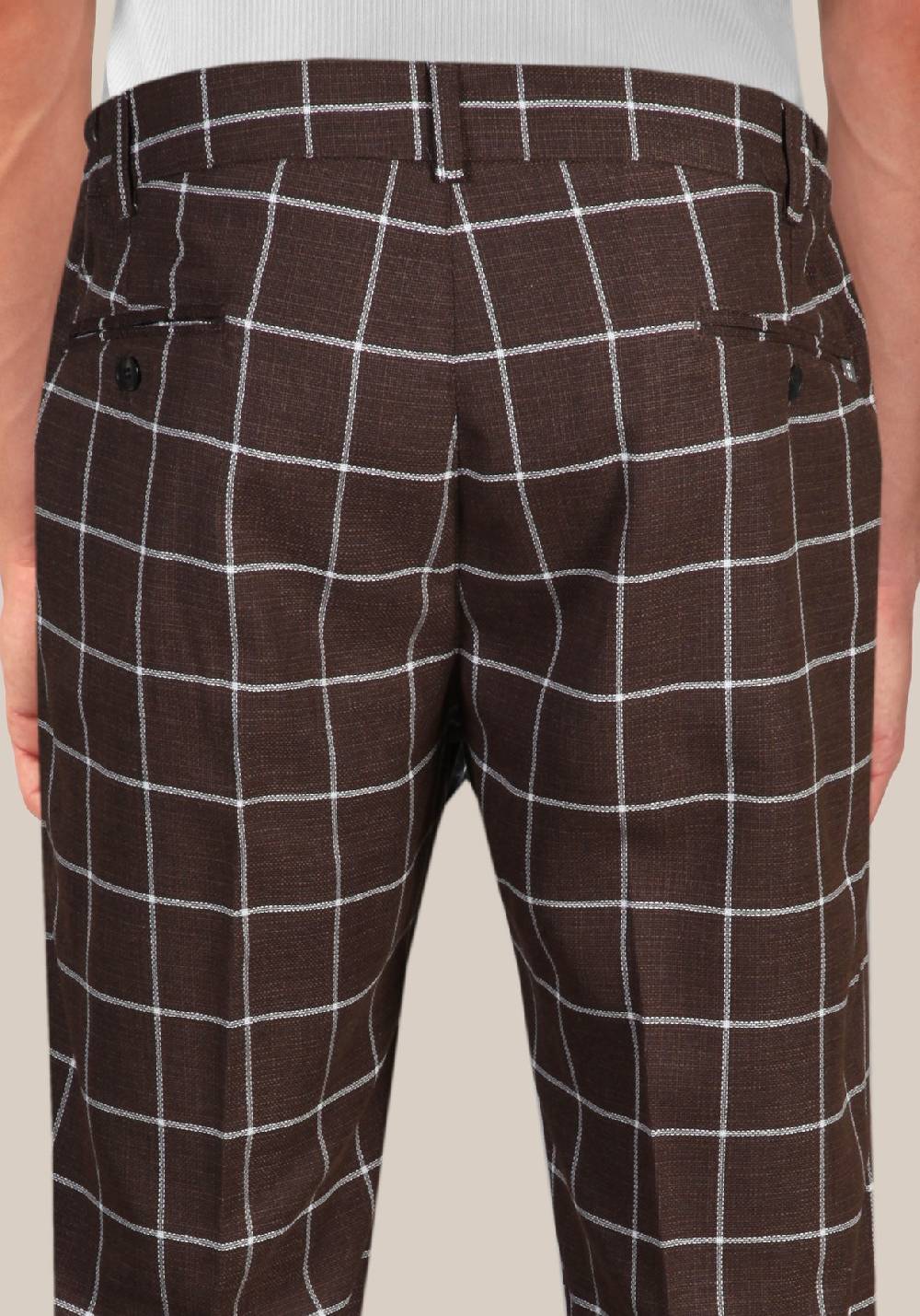 Primo Emporio Pantalone In Cotone Con Quadro Grande