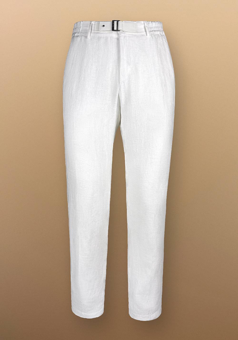 Primo Emporio Pantalone In Lino Con Cinturino In Ecopelle