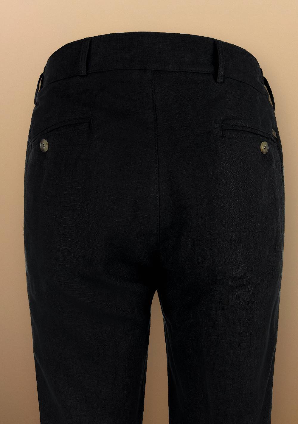 Primo Emporio Pantalone In Lino Con Cinturino In Ecopelle