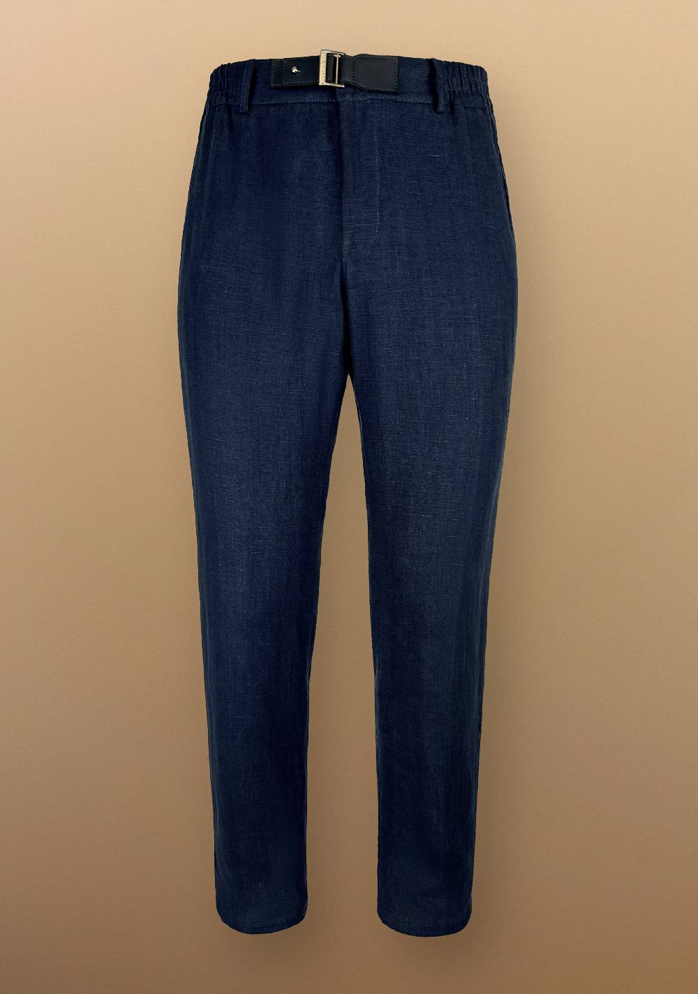 Primo Emporio Pantalone In Lino Con Cinturino In Ecopelle