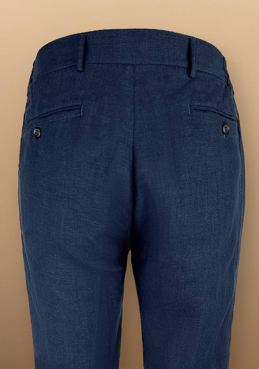 Primo Emporio Pantalone In Lino Con Cinturino In Ecopelle