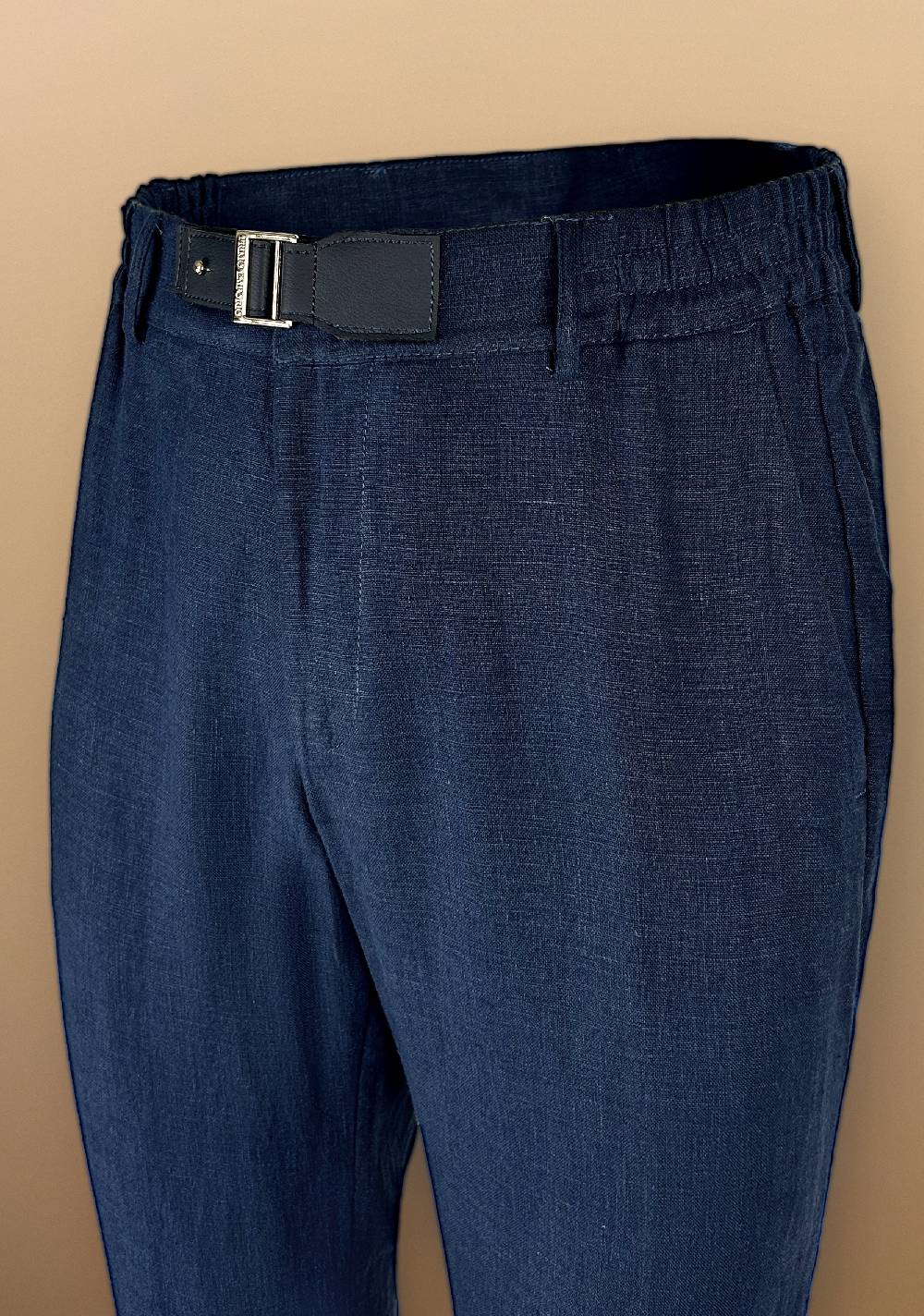 Primo Emporio Pantalone in Lino con cinturino in Ecopelle