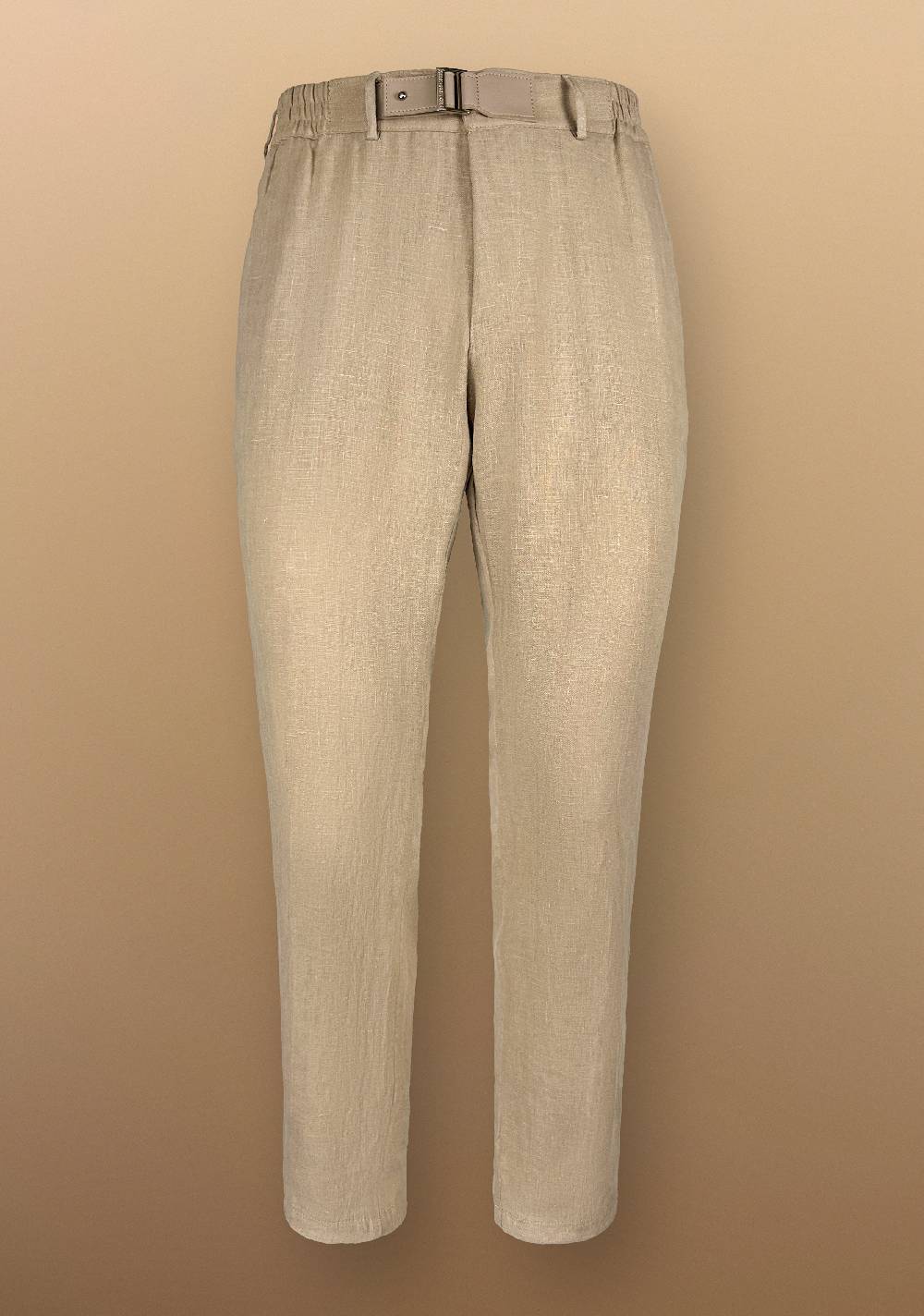 Primo Emporio Pantalone in Lino con cinturino in Ecopelle