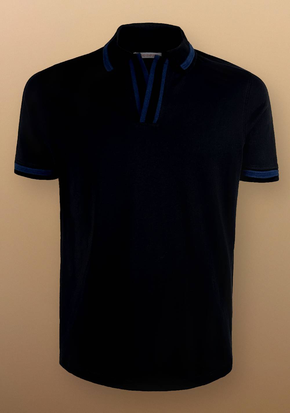 Primo Emporio Polo Senza Bottoni Con Riga A Contrasto
